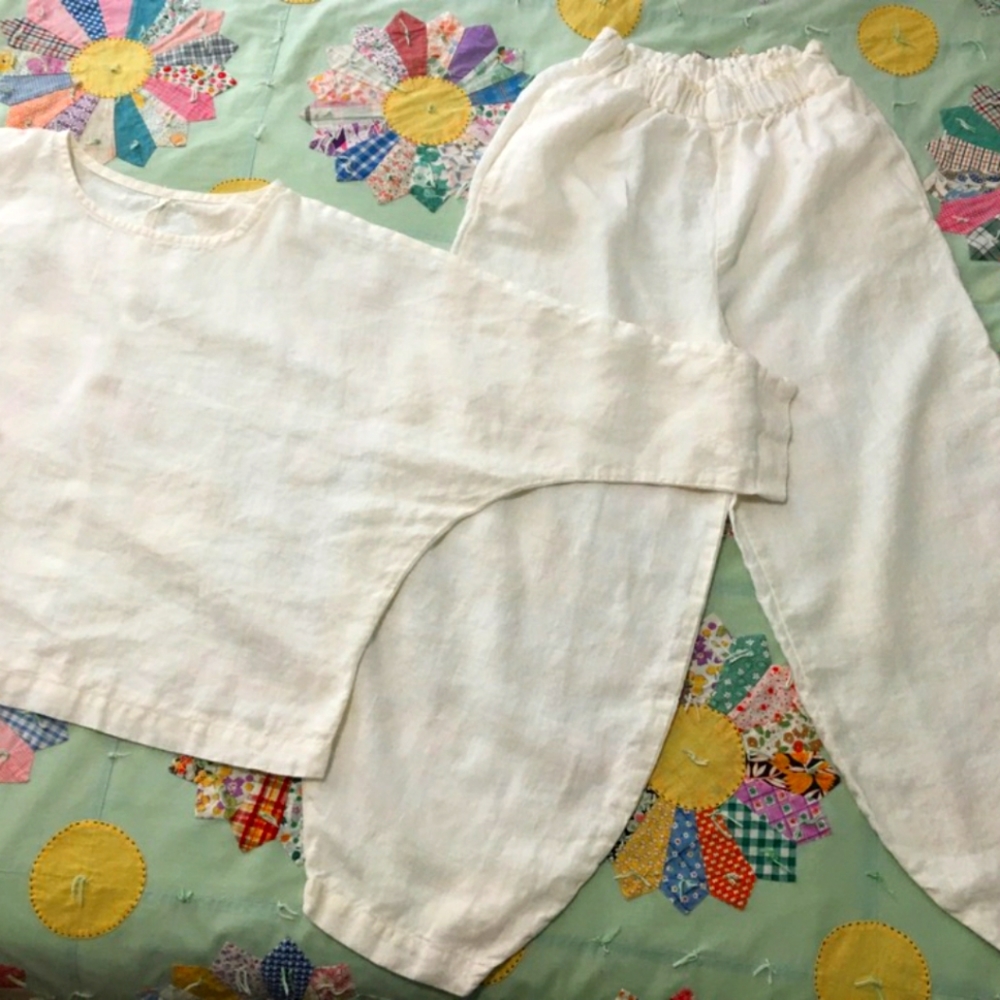100% Linen Pajama ajama Set